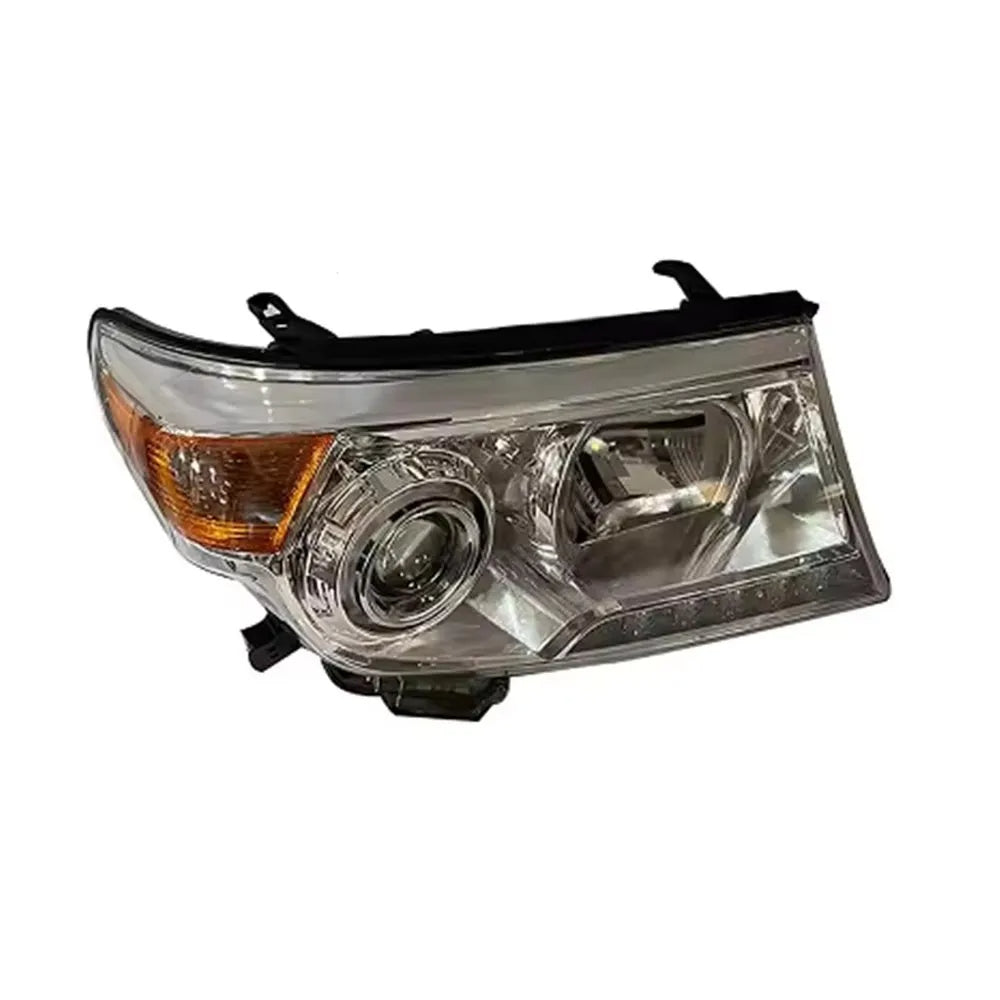 Car headlight on a white background