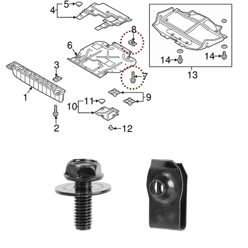 Technical diagram of mechanical parts with labels and two实物 components on a white background