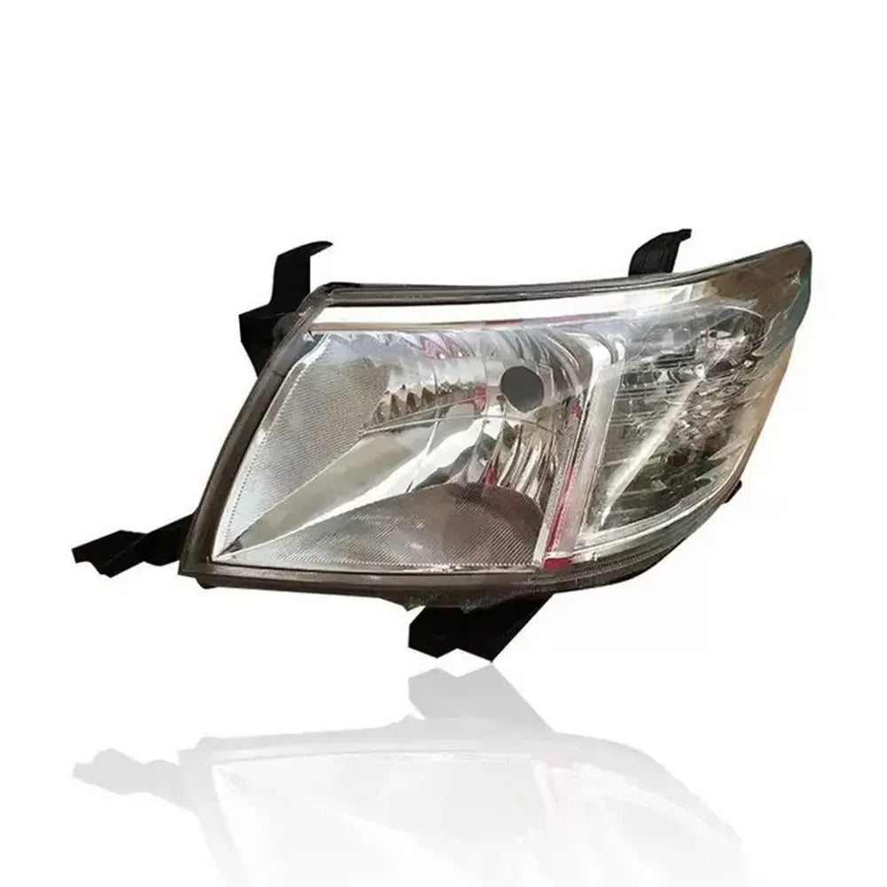 Car headlight on a white background