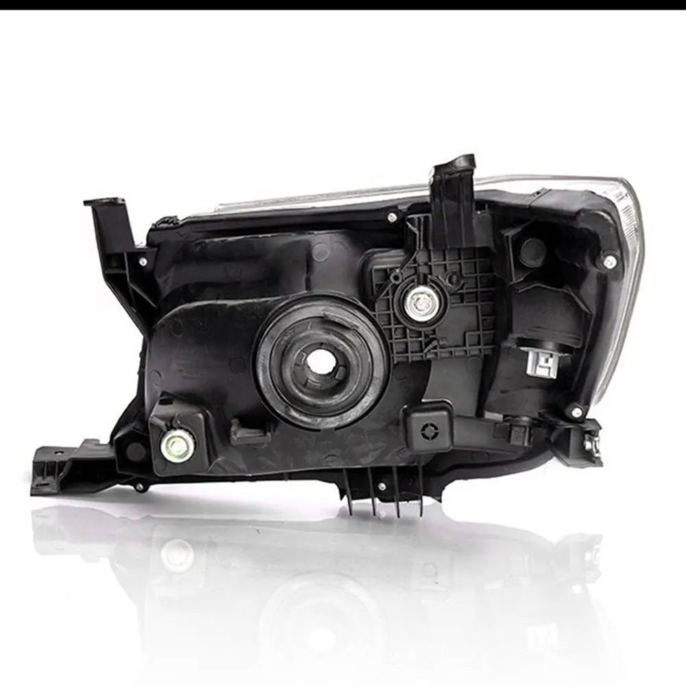 Car headlight assembly on a white background