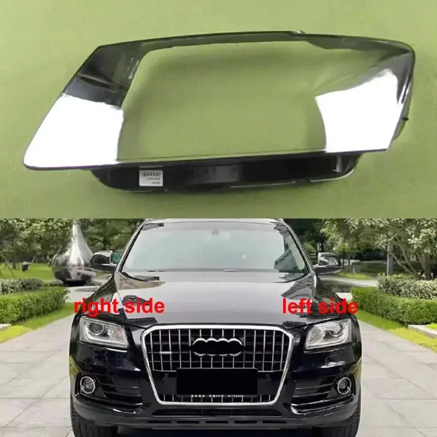 Car spoiler on a green background with an Audi car for reference