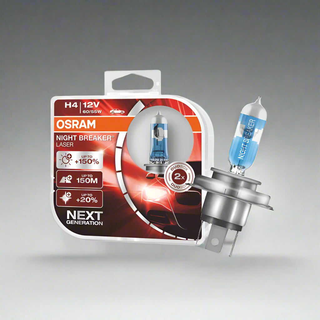 OSRAM car bulb packaging with a bulb on a white background