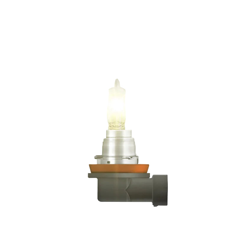 Wall-mounted light fixture with a warm glow on a gray background