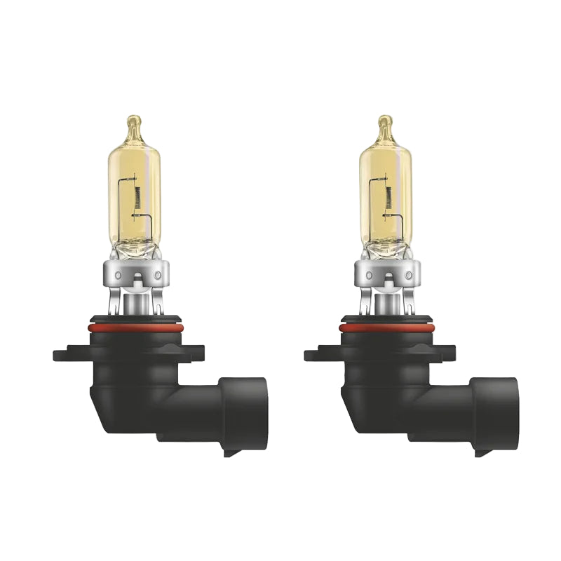 Two Osram car light bulbs on a white background