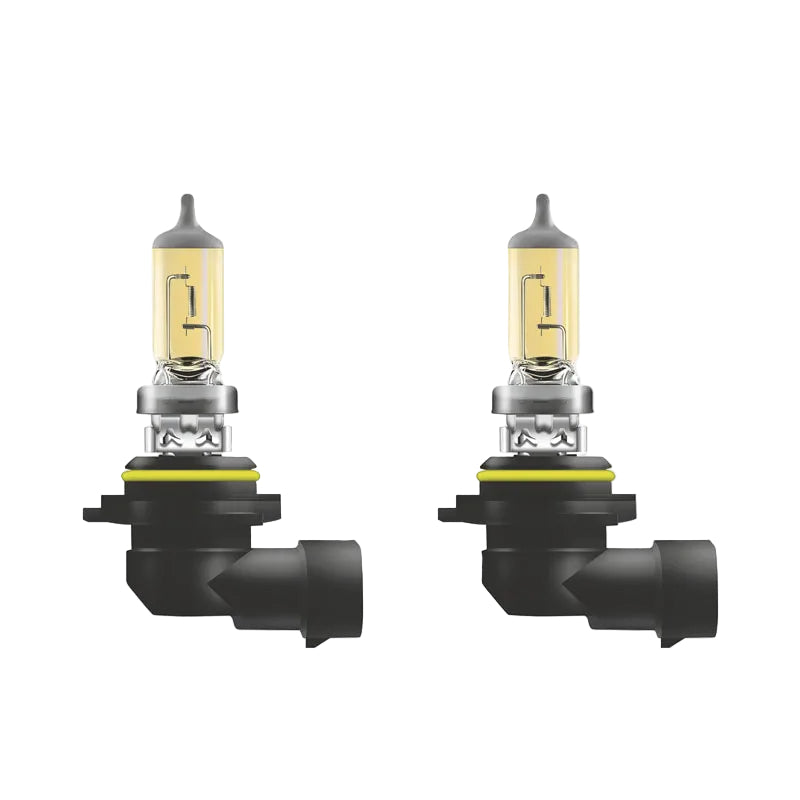 Two Osram car light bulbs on a white background