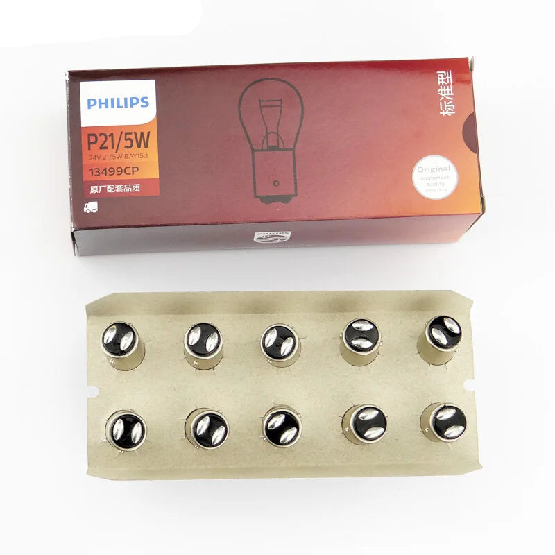 Philips light bulb packaging with multiple bulbs on a white background