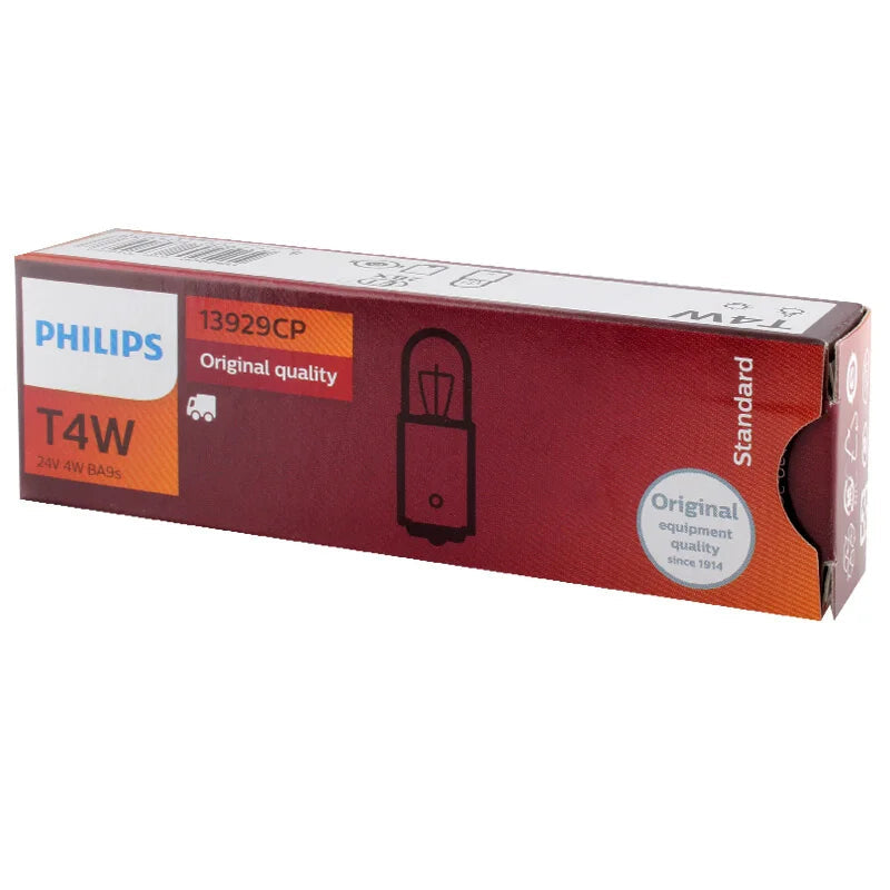 Philips T4W light bulb packaging on a white background