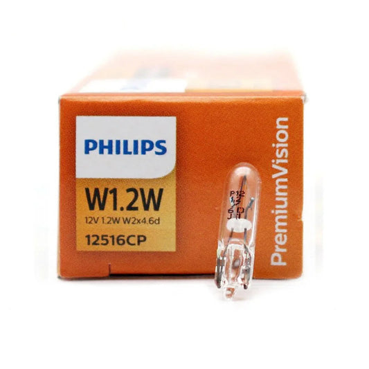 Philips car bulb and packaging on a white background