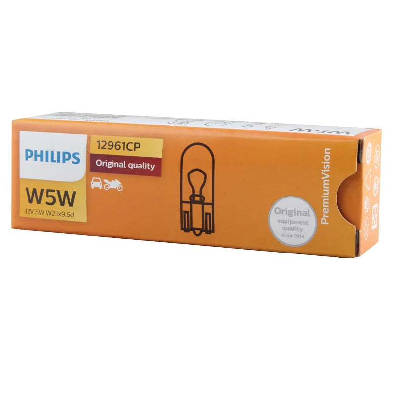 Philips bulb packaging on a white background