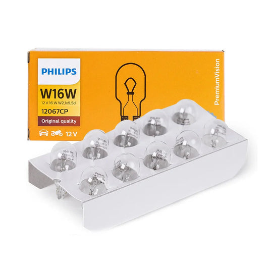 Philips light bulb packaging with multiple bulbs on a white background