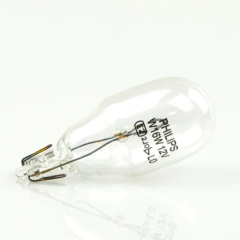 Philips car light bulb on a white background