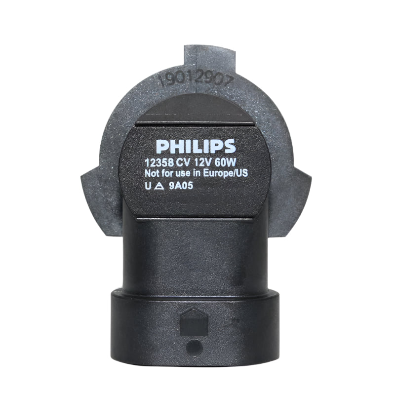 Philips light bulb base on a white background
