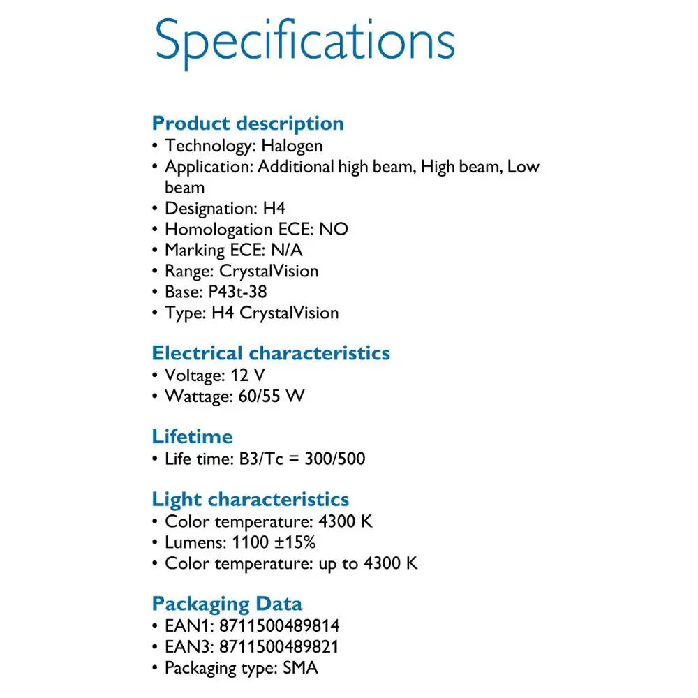 Technical specifications of a halogen bulb on a white background