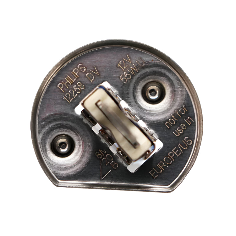 Philips light bulb component on a white background