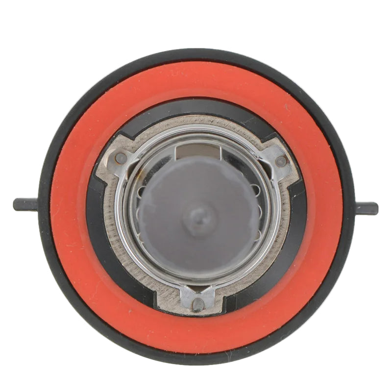 Speaker driver with red and black rim on a white background, featuring Philips logo.