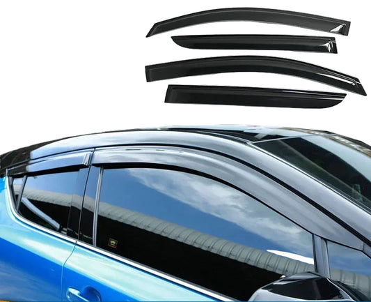 Car window visors for Toyota Chr Izoa with Sunz branding on a white background