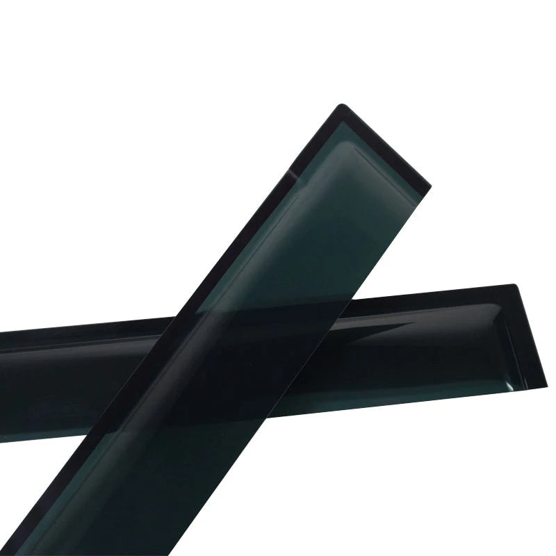 Two black wiper blades with a visible brand logo on a white background