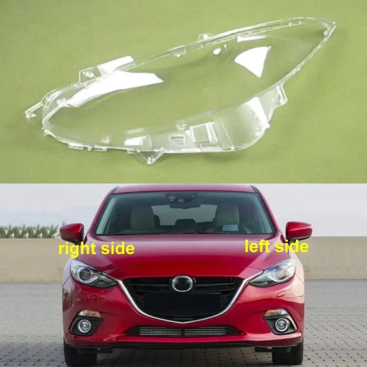 Xenon Headlight Lens Cover 2018 Mazda 3 Axela  – Transparent Xenon Headlamp Lens Shell Replacement, Plexiglass Lampshade – Car Accessories NZ