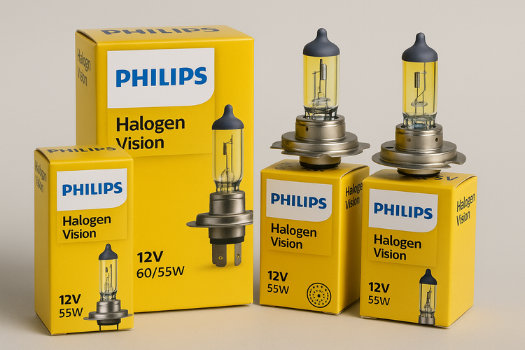 PHILIPS Halogen Vision Headlight Bulb Collection Logo