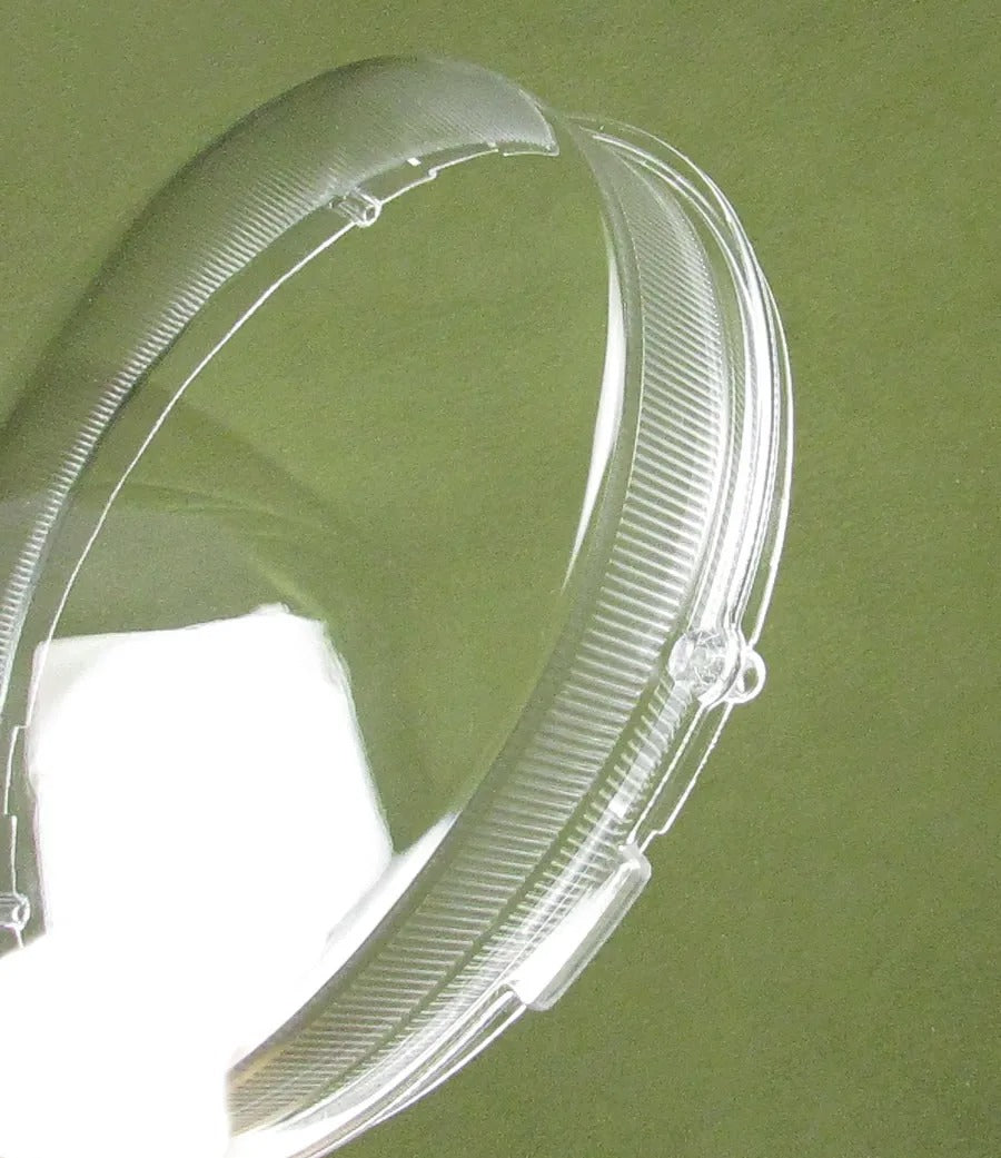 Clear plastic lid on a green background