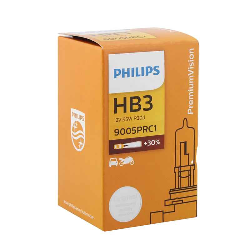 Philips HB3 car bulb packaging on a white background